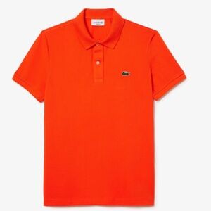 Men’s Lacoste Slim Fit Sunrise Orange Polo Shirt Size 2 XS (34 Chest)